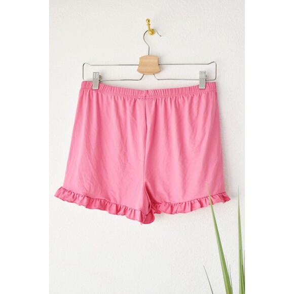 Delia's Mini Shorts Woman's XL Pink Ruffle Sleepwear Colorful Maximalist - Picture 3 of 6